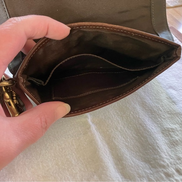 Coach wallet / wristlet signature Hampton in mocha / coffee / chocolate brown - Picture 6 of 10